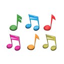 Ver imagem 1 de Adesivo Infantil de Parede Notas Musicais Quarto Criança Colorido