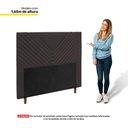 Ver imagem 3 de Cabeceira Cama Box Casal Viena 140cm Suede Marrom