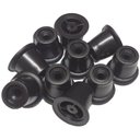 Ver imagem 1 de 1000 Pezinhos Pretos Em Plástico Injetado Para Puff Sapateira