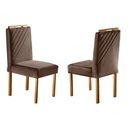 Ver imagem 5 de Conjunto Sala de Jantar 4 Lugares em Madeira Maciça Mesa Lisy Tampo em Vidro e Cadeiras Imperatriz M