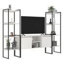 Ver imagem 1 de Rack 2 Portas com Estante Clean - Branco