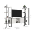 Ver imagem 2 de Rack 2 Portas com Estante Clean - Branco