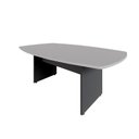 Ver imagem 2 de Mesa de Reunião Orgânica 180cm x 110cm com Pés Painel Escritório F5 Office Cor:Cinza Sagrado com