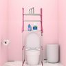 Estante Organizador 3 Prateleira Rosa Banheiro Lavanderia - 3