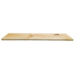 Prateleira De Madeira Maciça Suporte Embutido Suspensa 80 CM:NATURAL - 5