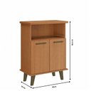 Ver imagem 3 de Balcão de Cozinha 2 Portas com Nicho Arte Smart Espresso Móveis