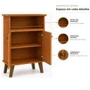 Ver mais imagens de Balcão de Cozinha 2 Portas com Nicho Arte Smart Espresso Móveis
