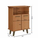 Ver imagem 4 de Balcão de Cozinha 2 Portas com Nicho Arte Smart Espresso Móveis