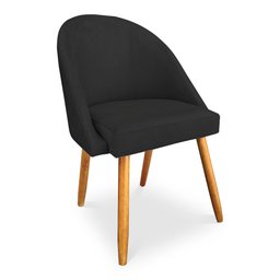 Kit 08 Cadeiras Jantar Bela Suede Pés Palito Castanho - Pallazio - 3