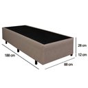 Ver imagem 3 de Cama Box Solteiro Sintético Sereneprime Bege 88x188x40