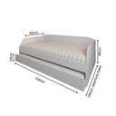 Ver imagem 3 de Sofá Cama com Cama Auxiliar Americana Luxo em Mdf Resistente Nobre Branco