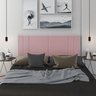 Cabeceira Para Cama Casal Tulipa 1,40 Estofada Suede Rose - Rede Móveis - 2