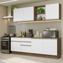 Ver imagem 1 de Armário de Cozinha Completa 240cm Rustic/Branco Glamy Madesa 06