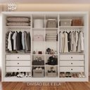 Ver imagem 5 de Guarda-Roupa Casal com Espelho 6 Portas e 6 Gavetas Multimóveis Crnvh-GRP137 Neve