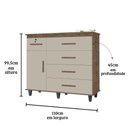 Ver imagem 3 de Cômoda Turmalina - Mizza Decor