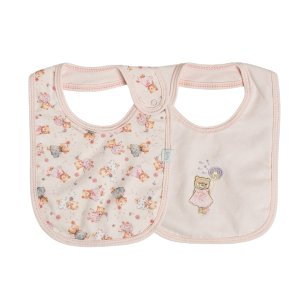 Kit com 2 Babadores Bebê Aurora Rosa - Hug