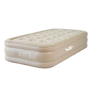 Colchão Inflável Solteiro Raised com Inflador Lítio Usb Vg Plus Bege