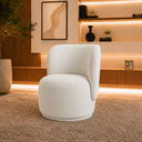 Ver imagem 3 de Poltrona Decorativa Bia Orgânica Suede Recepção Sala Estar Quarto