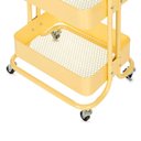 Ver imagem 4 de Carrinho Organizador Multiuso Anm6077 Anima Office 3 Cestos Fixos em Aço Amarelo Claro