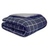 Capa Duvet para Edredom Casal Queen Essencialle com Ziper 1 Peça Grid Marinho - 1