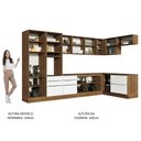 Ver imagem 6 de Armário de Cozinha Completa de Canto 546cm Rustic/Branco Veludo Lux Madesa 05