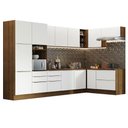 Ver imagem 3 de Armário de Cozinha Completa de Canto 546cm Rustic/Branco Veludo Lux Madesa 05