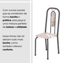 Ver imagem 7 de Conjunto Sala de Jantar com 4 Cadeiras Lívia Prata/Bege