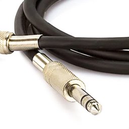Cabo P10 para P10 Estereo Preto - 3 Metros - 6