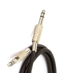 Cabo P10 para P10 Estereo Preto - 3 Metros - 3