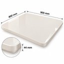 Ver imagem 2 de Tampo para Mesa de Jantar Quadrada 900x900 de Madeira Vidro
