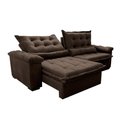Ver imagem 7 de Sofá Retrátil e Reclinável 2,75m Cama inBox Big Fresh com SoftGel D40 Velupluma Café