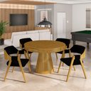 Ver imagem 7 de Conjunto Mesa de Jogos Carteado Bellagio Tampo Reversível e 4 Cadeiras Madeira Poker Base Cone Velud