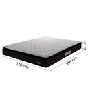Ver imagem 4 de Cama Box Casal Colchão Espuma D45 Pillow Top Strong 138x188x62cm Marrom/Branco Hellen
