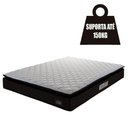 Ver imagem 6 de Cama Box Casal Colchão Espuma D45 Pillow Top Strong 138x188x62cm Marrom/Branco Hellen