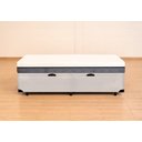 Ver imagem 3 de Cama Box Baú Solteiro Serenelife - Suede Bege Claro