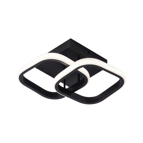 Plafon Preto 24cm Led 22w 3 em 1 Bivolt