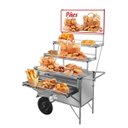 Ver imagem 1 de Carrinho Expositor de Pães Inox com Toldo Rodas Pneumáticas Cefaz