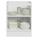 Ver imagem 5 de Balcão de Cozinha 60 cm 1 Porta (sem Tampo) Branco/Crema Vik Madesa