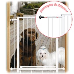 GRADE PORTÃO DIVISOR AMBIENTE MULTIGRADE 68/83 CM BRANCO - 5