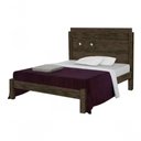 Ver imagem 3 de Cama Casal Extensível Livia 100% Mdf e Estrado 100% Madeira Carmolar Nogal