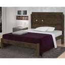 Ver imagem 1 de Cama Casal Extensível Livia 100% Mdf e Estrado 100% Madeira Carmolar Nogal