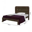 Ver imagem 2 de Cama Casal Extensível Livia 100% Mdf e Estrado 100% Madeira Carmolar Nogal