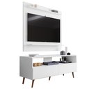 Ver imagem 1 de Painel para Tv 50 Pol Senna e Rack Bancada 136cm Versa M24 Branco - Mpozenato