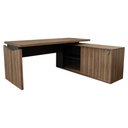 Ver imagem 3 de Mesa para Escritório Office 1 Porta Nogal/Preto - Panorama Móveis