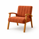 Ver imagem 3 de Conjunto 2 Poltronas Haley Tecido Boucle Estrutura Madeira Maciça para Recepção Sala de Estar:terrac