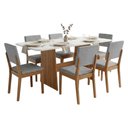 Ver imagem 1 de Conjunto Sala de Jantar Mesa 1,60m Maira 6 Cadeiras Linda Viero