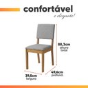 Ver imagem 4 de Conjunto Sala de Jantar Mesa 1,60m Maira 6 Cadeiras Linda Viero