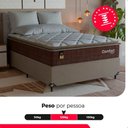 Ver imagem 5 de Cama Box Viúva + Colchão Comfort Class Pillow Top 128x188 Marrom/suede Bege