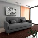 Ver imagem 1 de Sofá Cama Premium 3 Lugares 1,90 Larg Emilia Matrix
