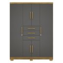 Ver imagem 1 de Guarda Roupa Casal 151 Cm 6 Portas 3g 10020 Nature Alasca Vlr